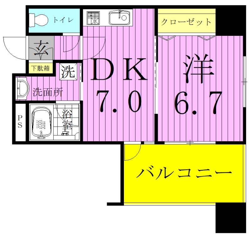 ユリカロゼ西新井駅前 間取り図
