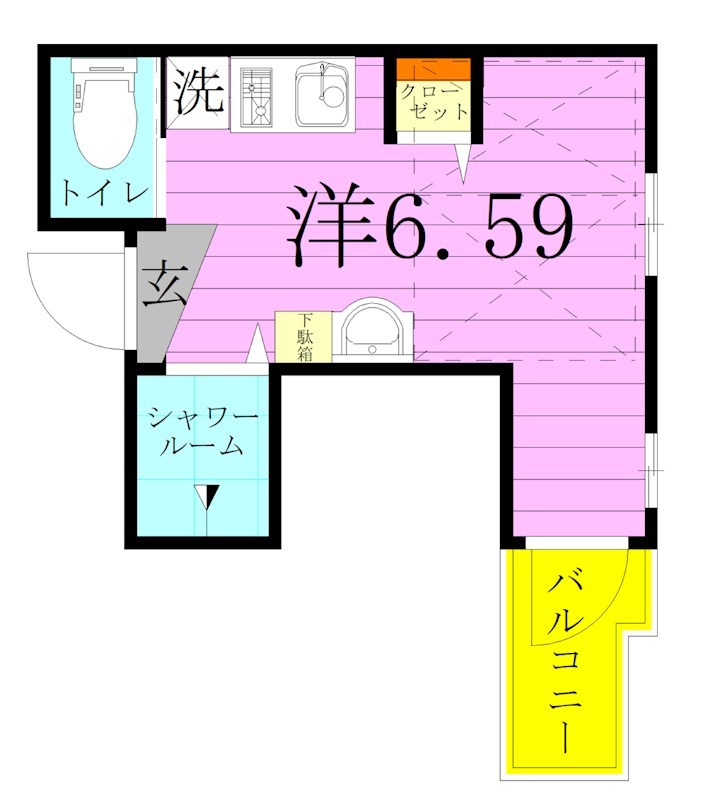 ラプロバンスドゥ五反野壱番館 間取り図