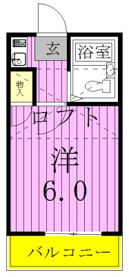 ワコーレ八柱 206号室 間取り