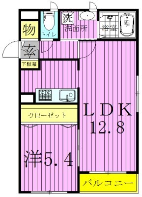 ラシーネ扇　アイリス 間取り図