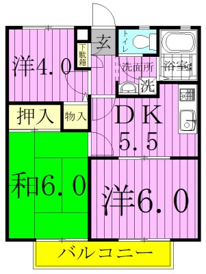 サンセリオ白井Ⅱ 間取り