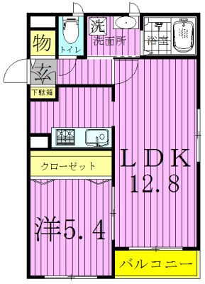 ラシーネ扇　サクラ 間取り図
