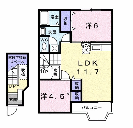 フェンテＫ 203号室 間取り