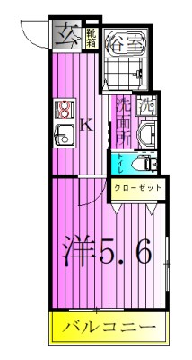 MELDIA梅島Ⅶ 間取り