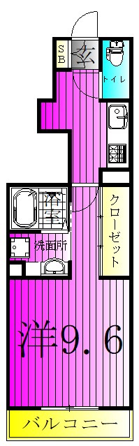 ウインドウ　ウィンド 103号室 間取り