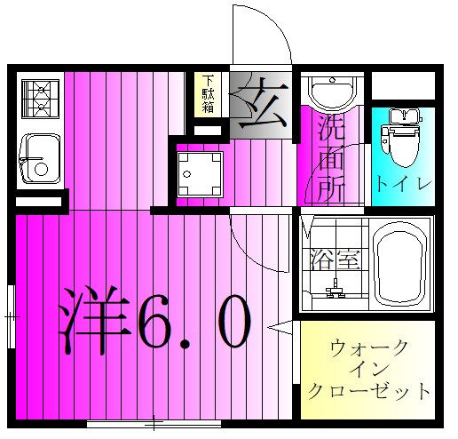 メゾン・ド・エヴァ 01号室 間取り