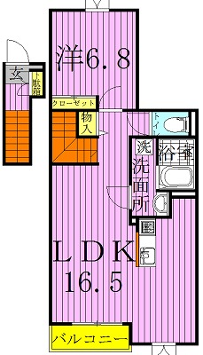 やまと.Ｍ 201号室 間取り