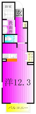 アルブル・ヴィラージュ 103号室 間取り