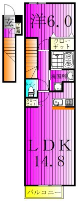 アルカンシエル 202号室 間取り
