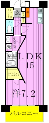 ロイヤルパークス西新井 間取り図