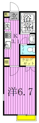 ソレイユＡ 間取り図