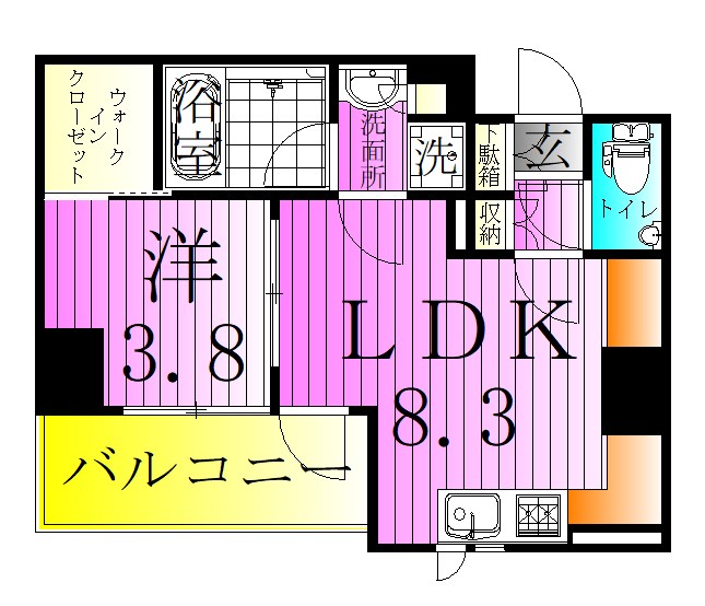 デュオステージ北千住２ 間取り図