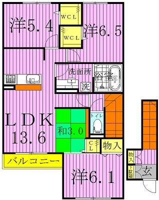 京Ⅱ　～ミヤコ2～ 間取り図