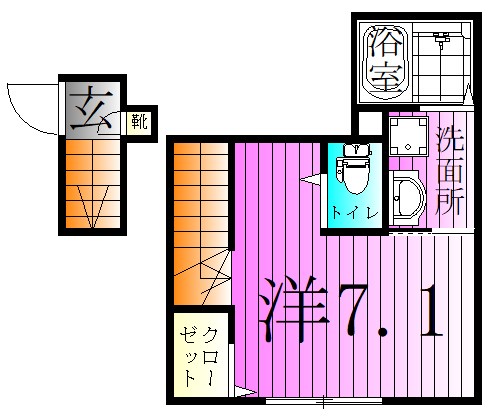 K&amp;#39;s flat 間取り図