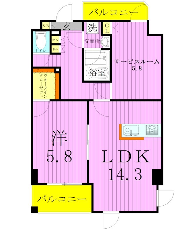 GENOVIA五反野skygarden 間取り図