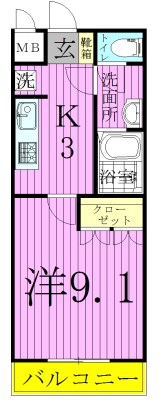 サンライズ西新井 間取り図