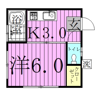 コーポ第３フクジュ 間取り図