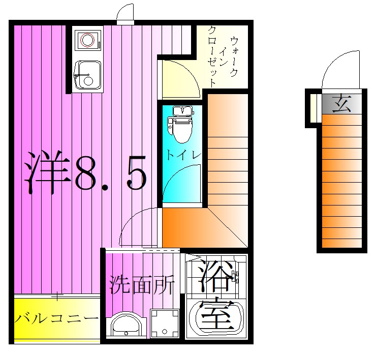 フルール谷在家１ 間取り図
