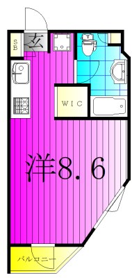 ART APARTMENT IN Ootaka-no-Mori 204号室 間取り