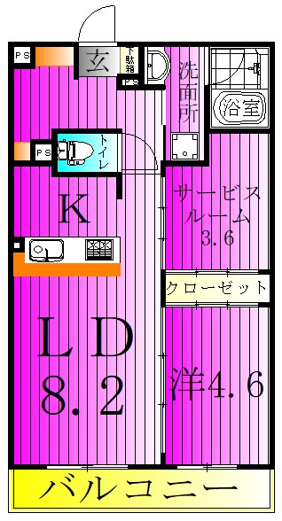 ART RESIDENCE IN KASHIWA-no-HA 305号室 間取り