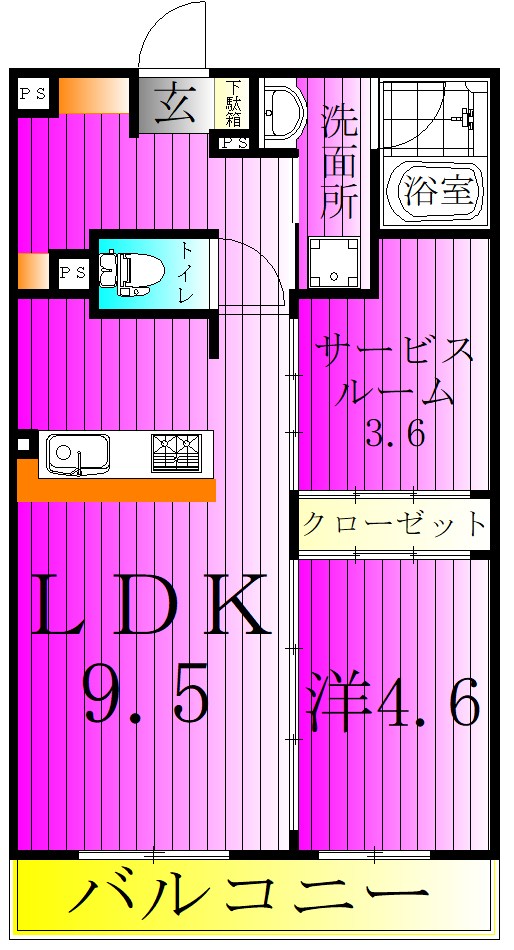 ART RESIDENCE IN KASHIWA-no-HA 306号室 間取り