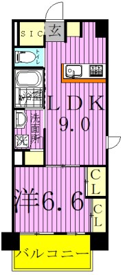 ART RESIDENCE IN OoTAKA-no-MORI 213号室 間取り