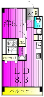 ART RESIDENCE IN OoTAKA-no-MORI 209号室 間取り