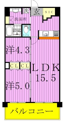 ART RESIDENCE IN OoTAKA-no-MORI 305号室 間取り