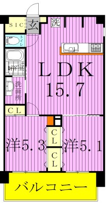 ART RESIDENCE IN OoTAKA-no-MORI 306号室 間取り
