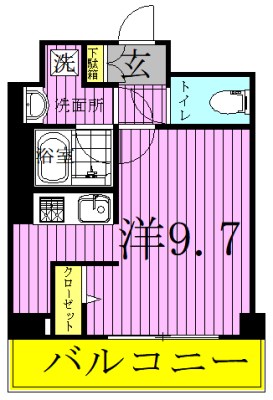 ラプラージュ  601号室 間取り