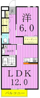 フォレスタＭ 間取り図