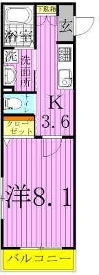 イーストコート 間取り図