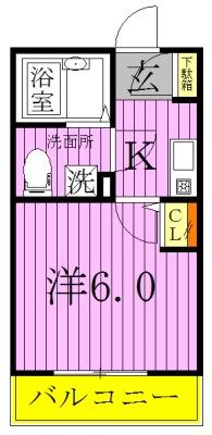アーベインテラス千住緑町　Ｂ棟 間取り図