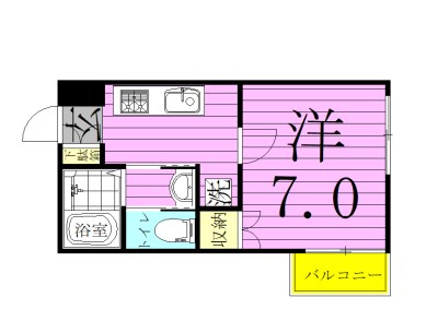 ヒューマンパレス新松戸Ⅳ 203号室 間取り