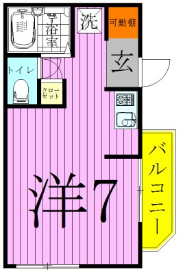 プランタン六町 間取り図