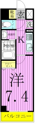 ユリカロゼ西新井 間取り図