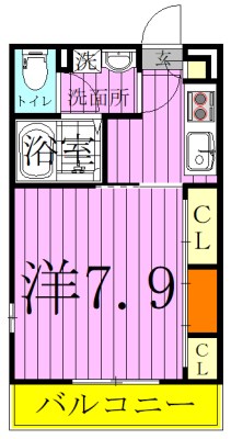リブリ・リヴェール南流山 205号室 間取り