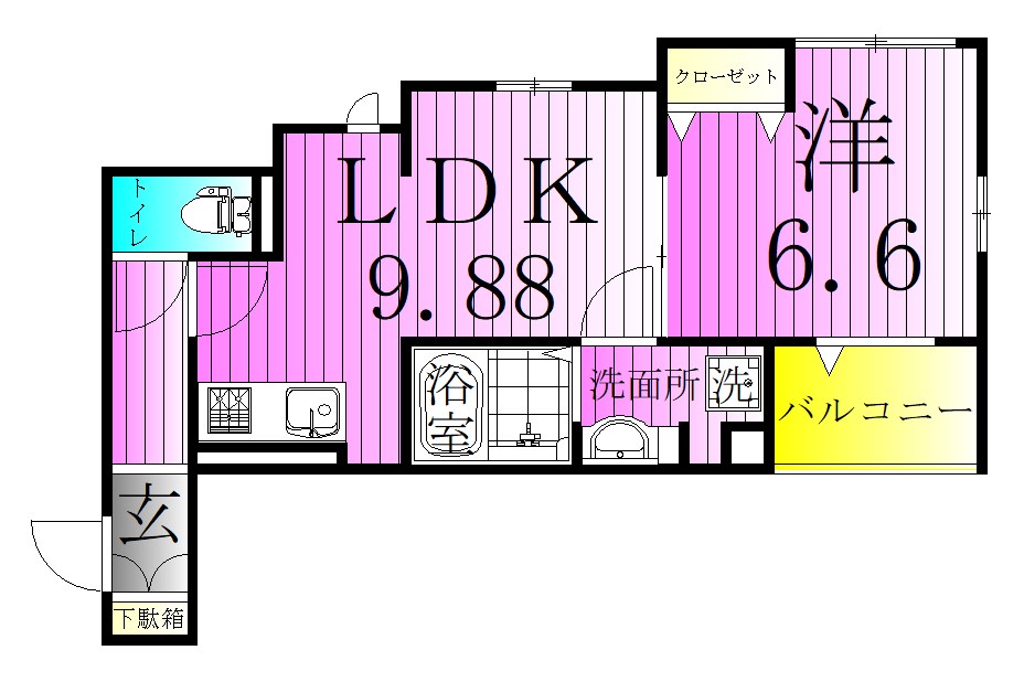 アヴァンス西新井 間取り図