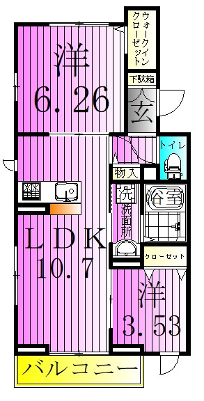 アヴァンス西新井 間取り図