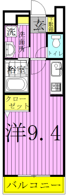 サニーメゾン１ 204号室 間取り