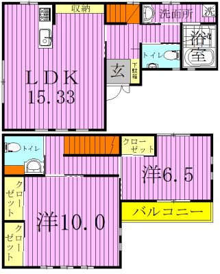 扇３丁目戸建 間取り図