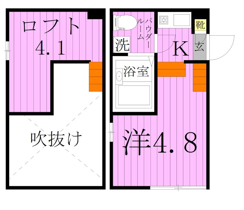 ラフォンテ足立 間取り図