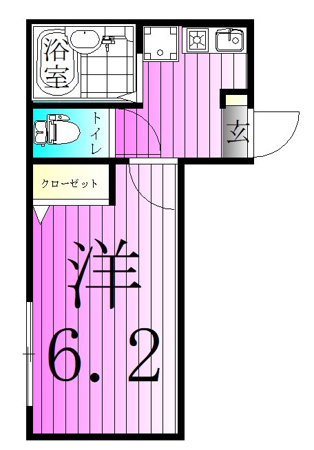 サザンロード五反野Ⅱ 間取り図