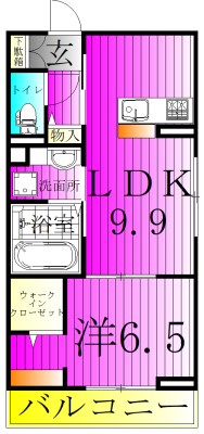 プレジール南柏 間取り図