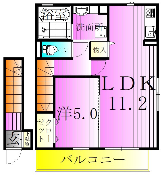 ベルポエーム 間取り図