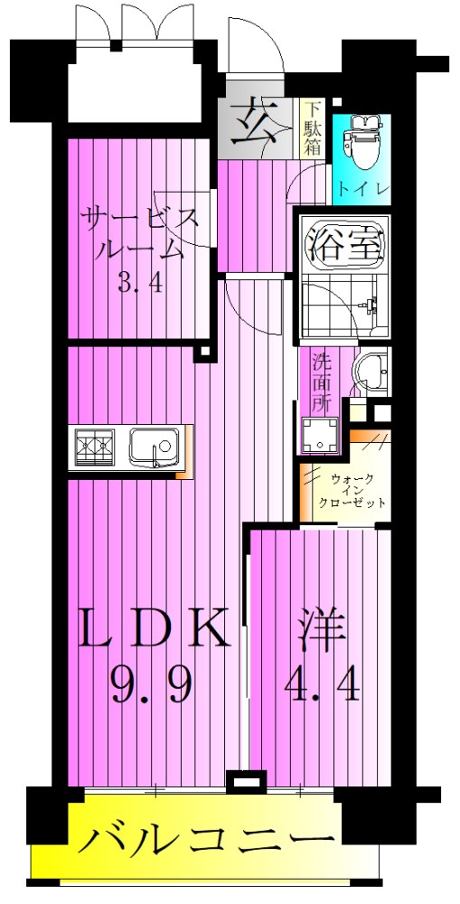 Solast　Square綾瀬 間取り図
