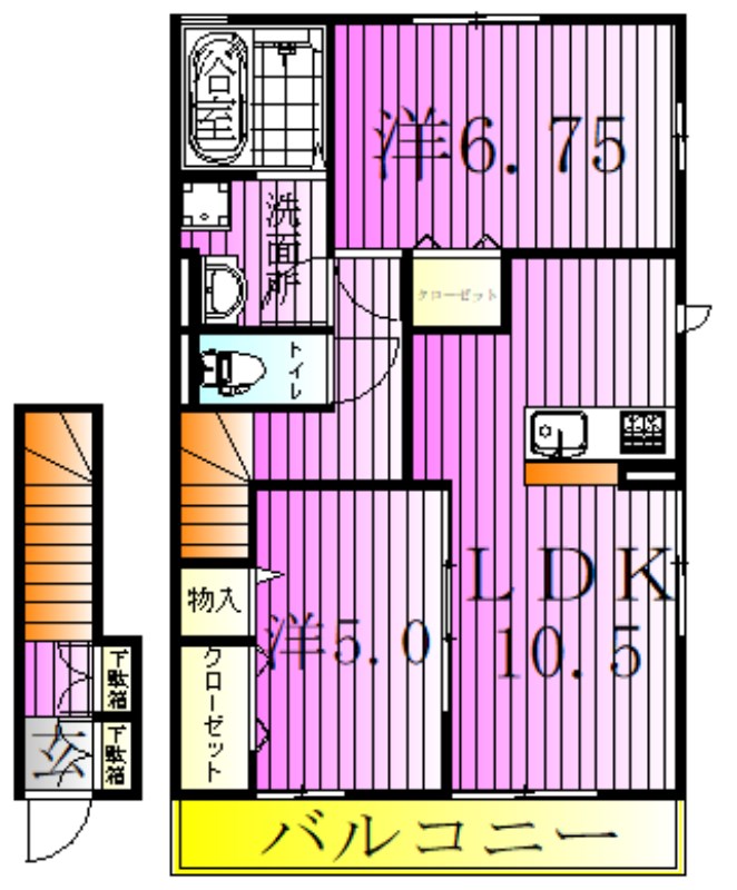 カーサメルヴェーユ 間取り図