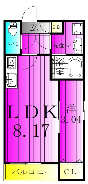 ジーメゾン我孫子 202号室 間取り