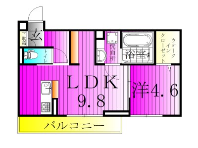 エルム柏 202号室 間取り