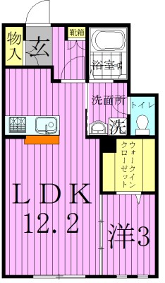 クルール　エスポワール 間取り図